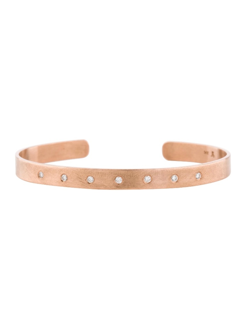 Julez Bryant 14K Rose Gold Diamond Cuff Retail $4,730